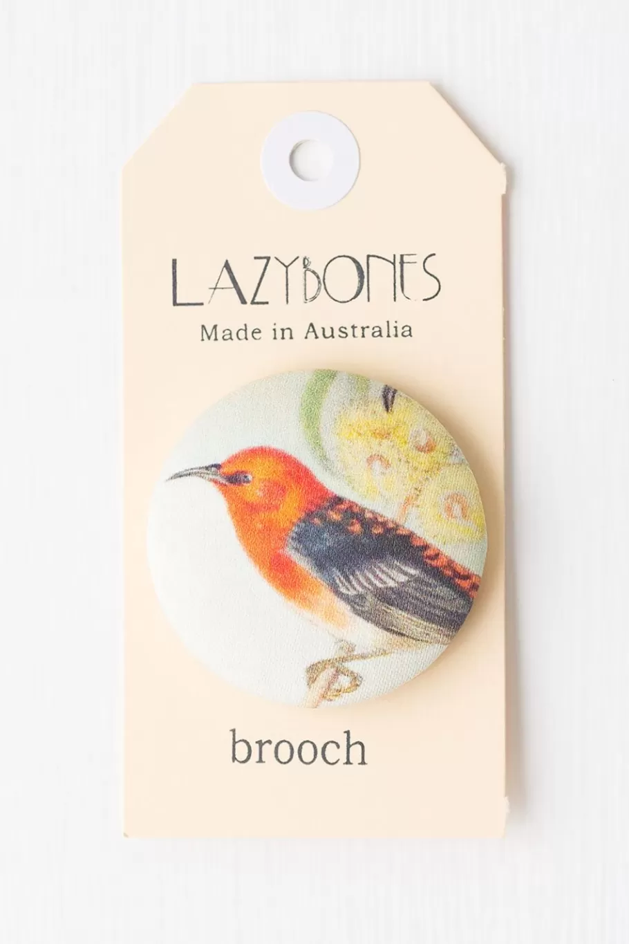 Women Lazybones Honey Eater Brooch