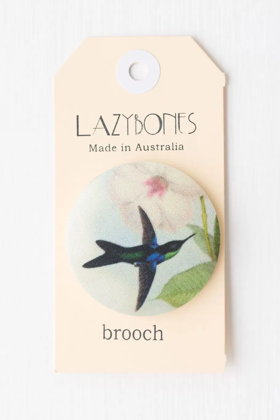 Women Lazybones Hummingbird Brooch