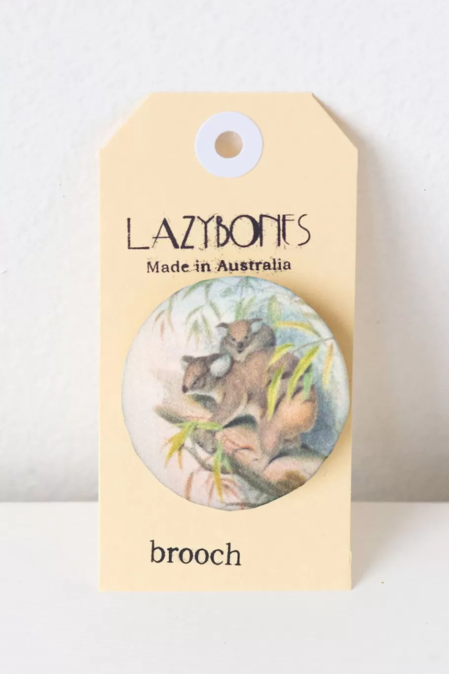 Women Lazybones Koala Brooch