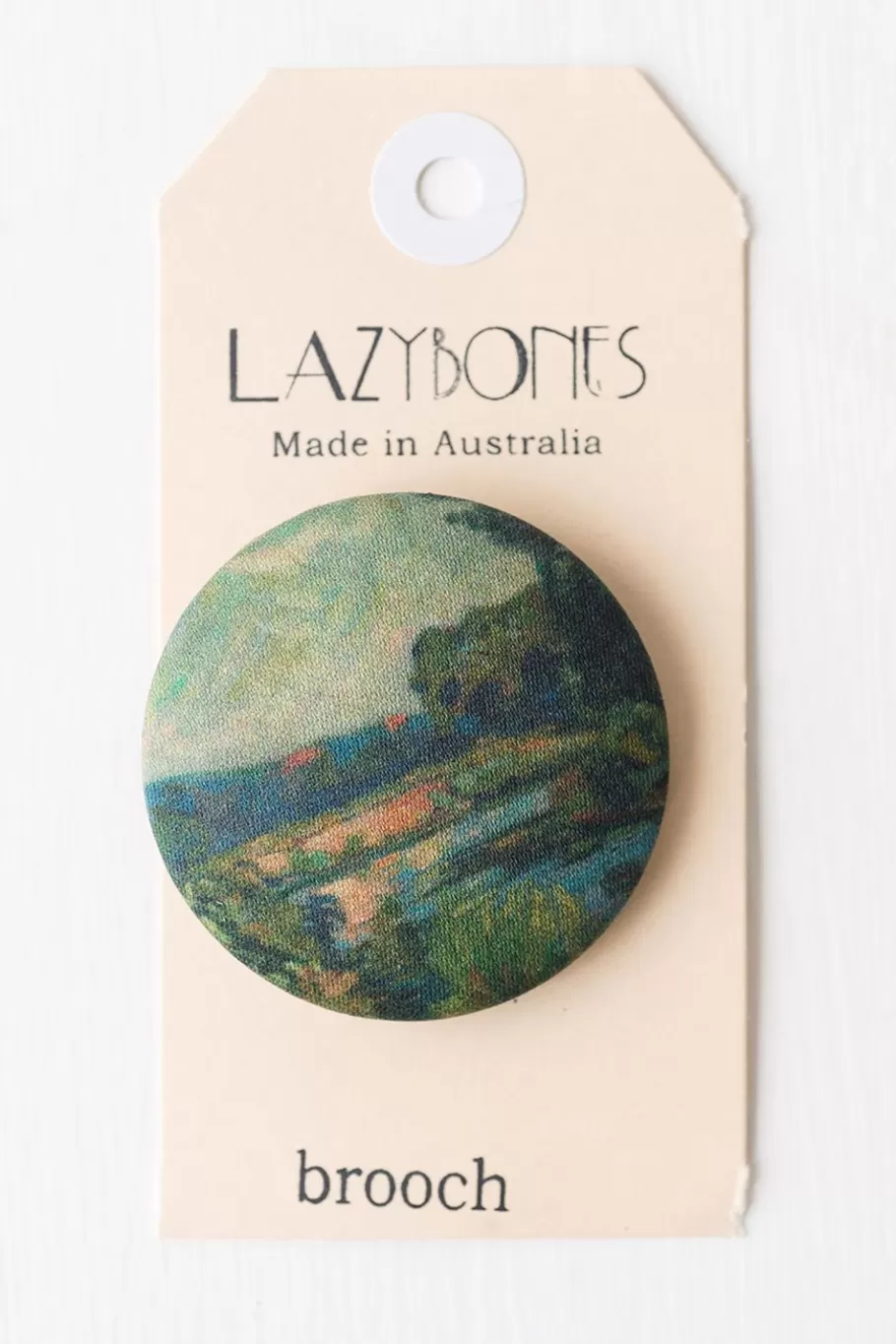 Women Lazybones Landscape Brooch