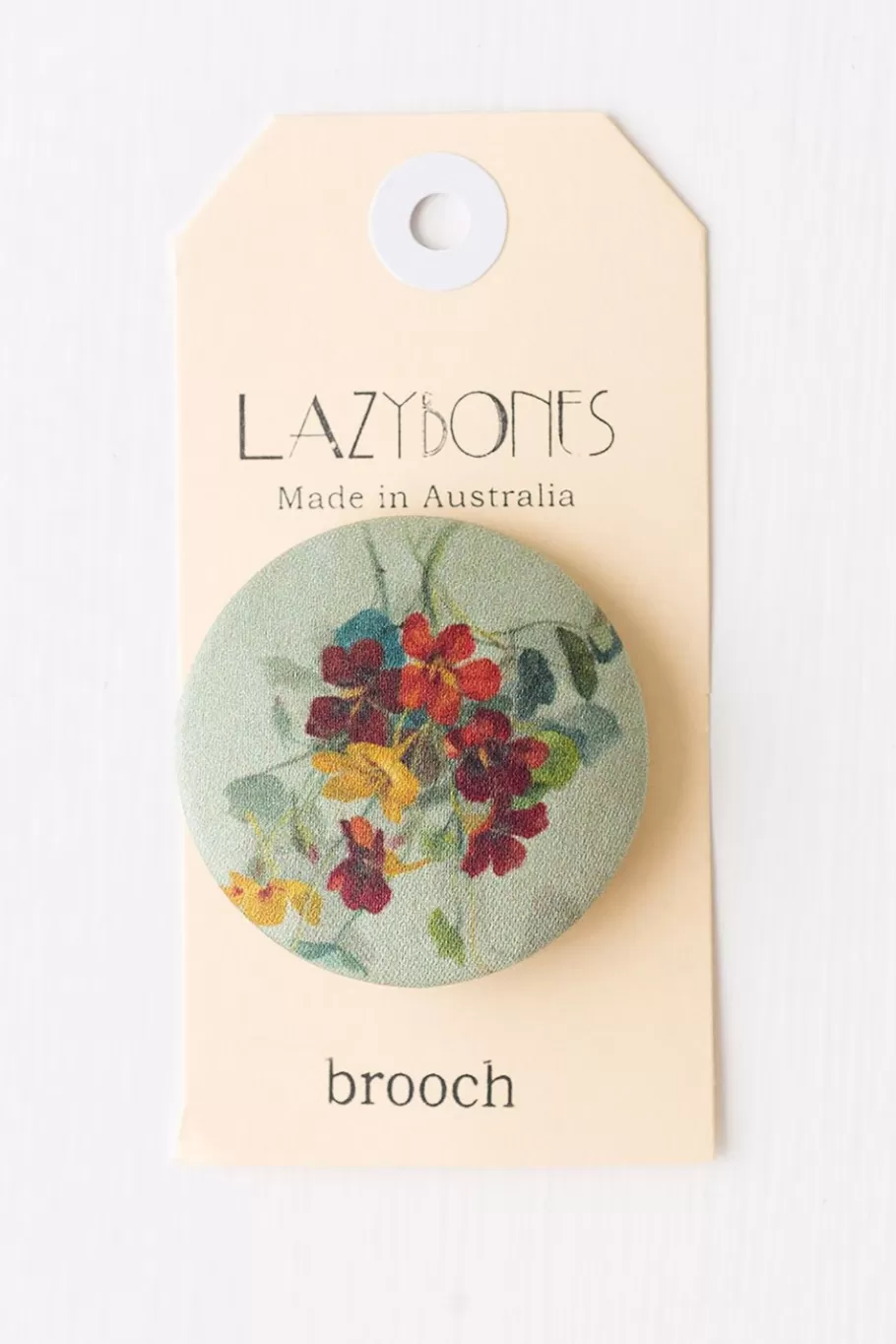 Women Lazybones Nasturtium Brooch