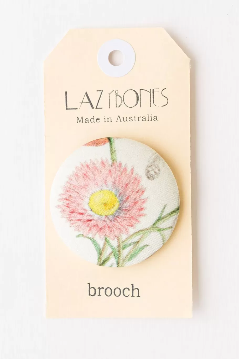 Women Lazybones Paper Daisy Brooch