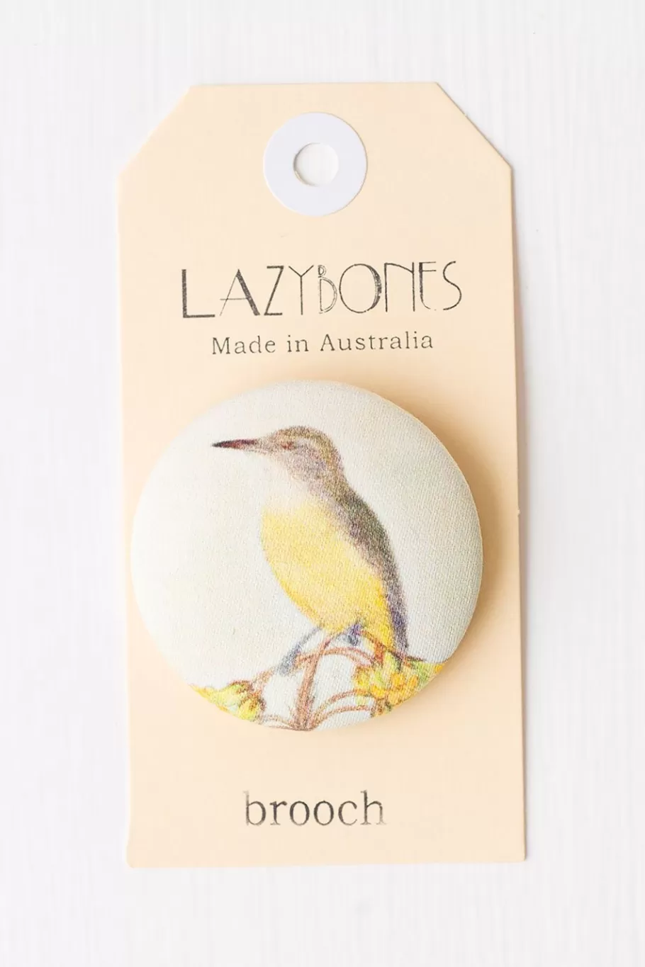 Women Lazybones Robin Brooch