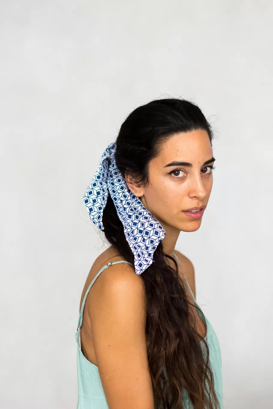 Women Lazybones Scrunchie Scarf In Diamond