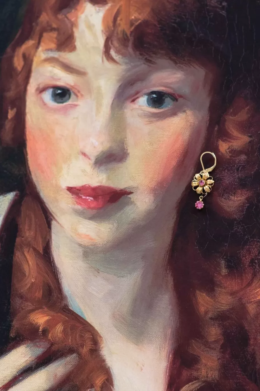Women Lazybones Susanna Pink Vintage Earrings
