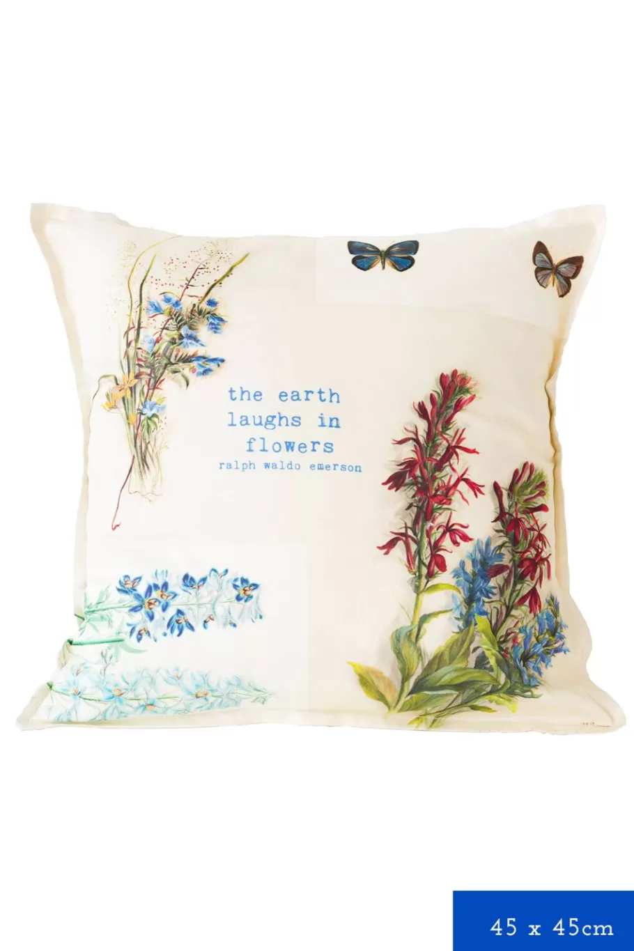 Women Lazybones The Earth Laughs Cushion Cover *Organic Cotton