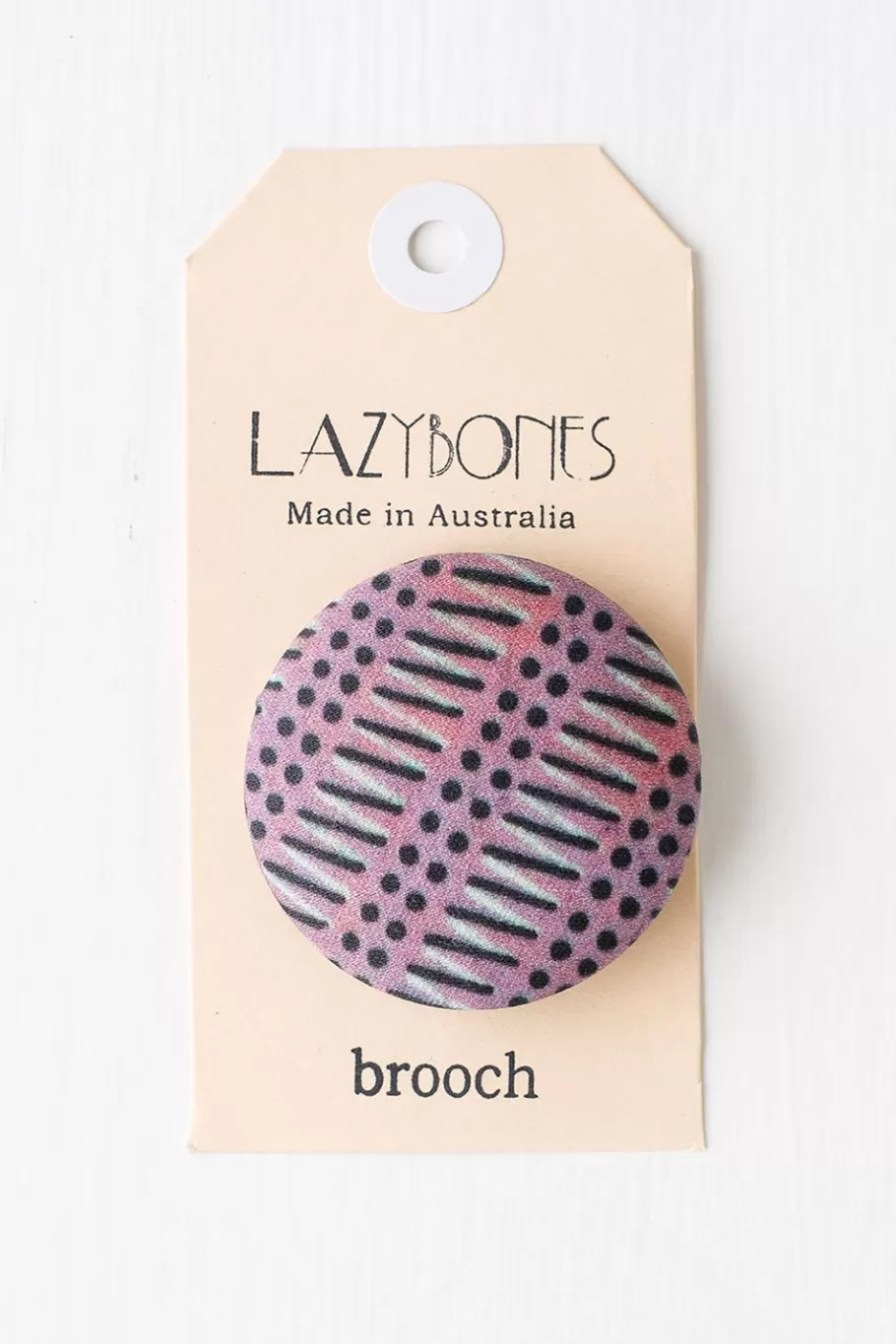 Women Lazybones Zigzag Brooch